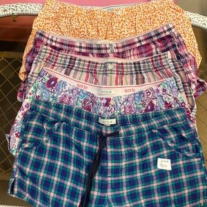 Set of 5 pairs of Aerie pajamas shorts